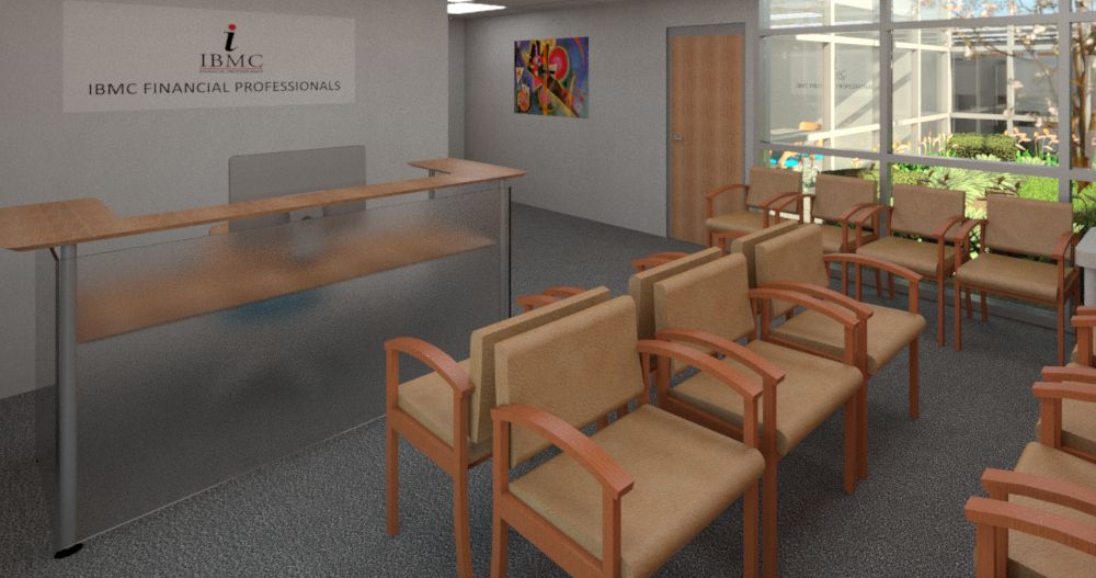 Space planning for office furniture - Lobby and Fr