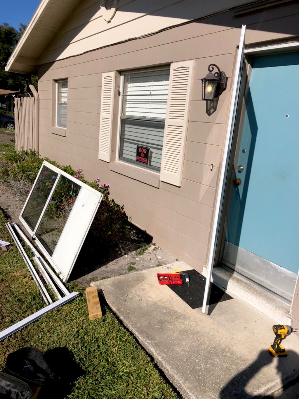 Replacing storm door