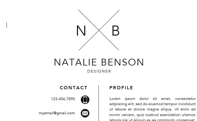 Layout Option #1
