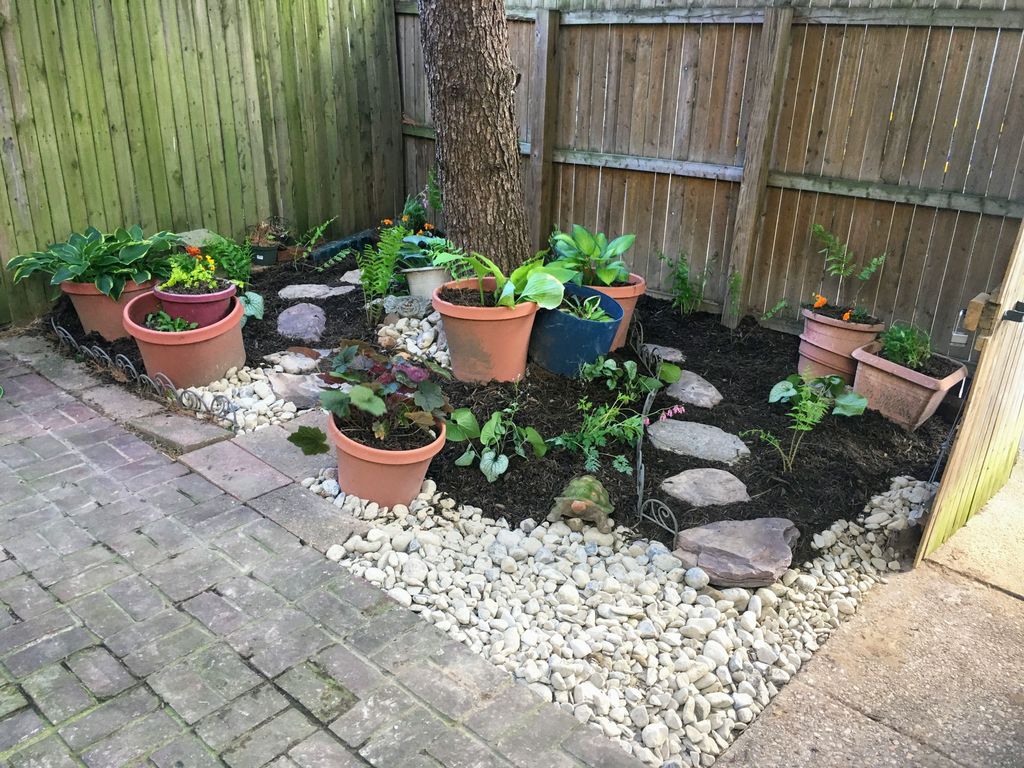 Patio Spruce-Up with Natural Stone Dog Run and Nat