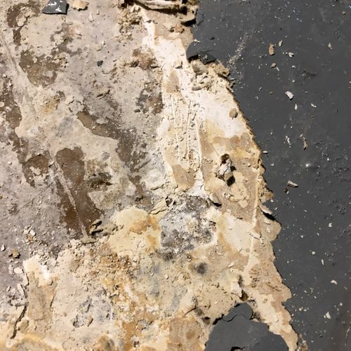 Basement floor damage