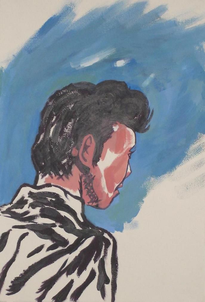 Look Away Acrylic Painting