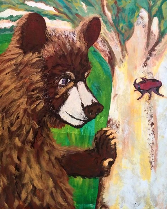 Bug Juice Acrylic Painting