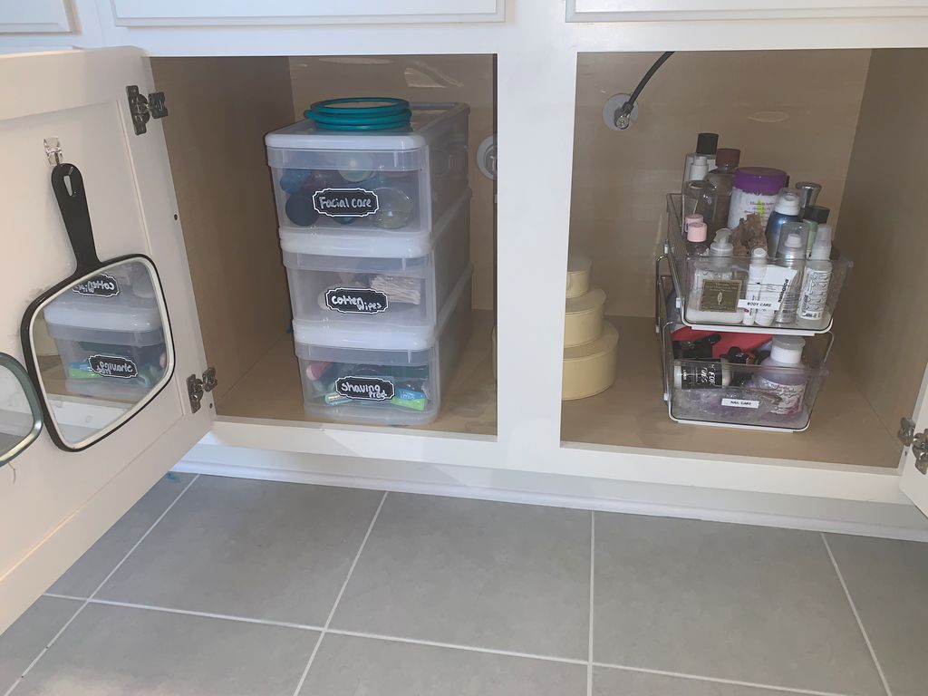 After of under bathroom sink 