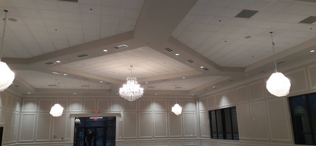 Chandeliers Installed 