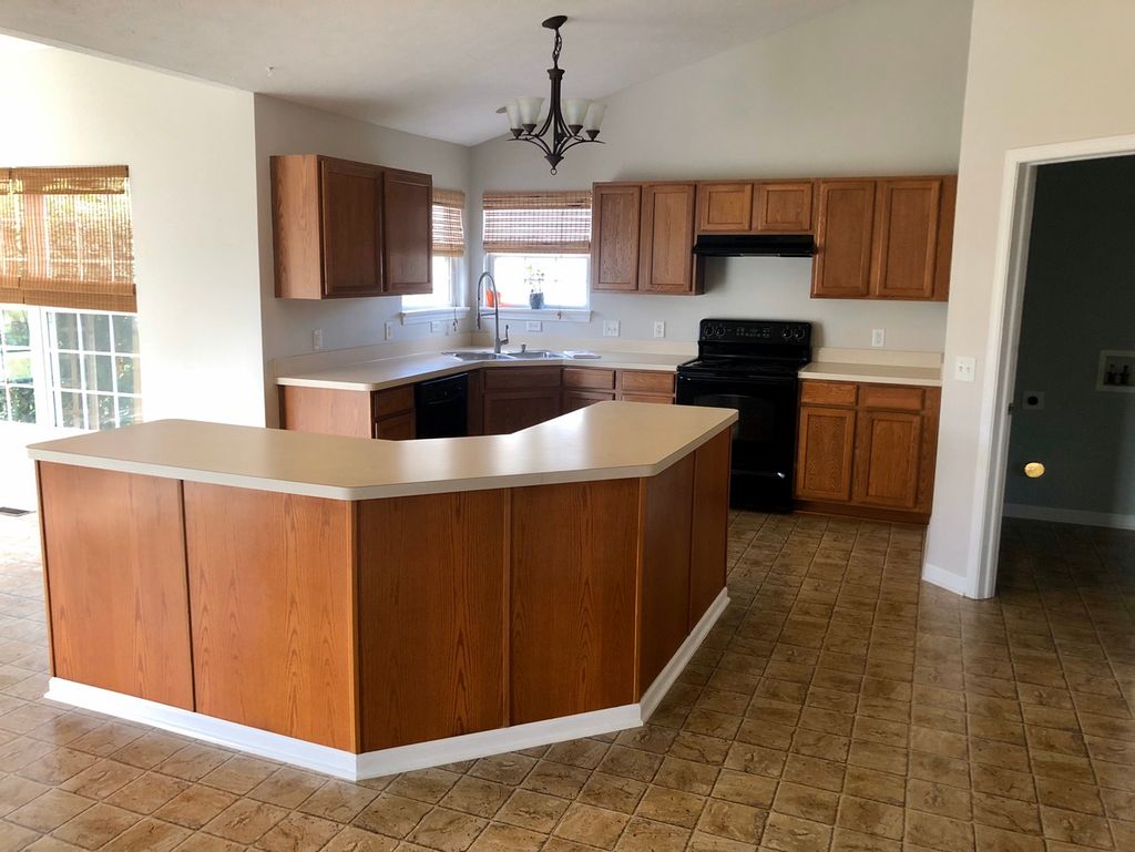 Before and after of total kitchen remodel 2019. 