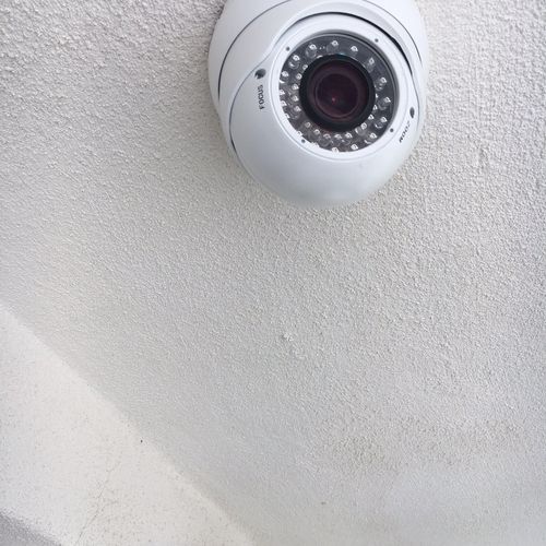 Dome camera with metal housing 
