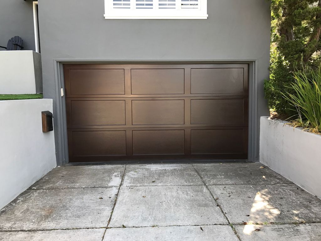 Garage Door Stain Finish 