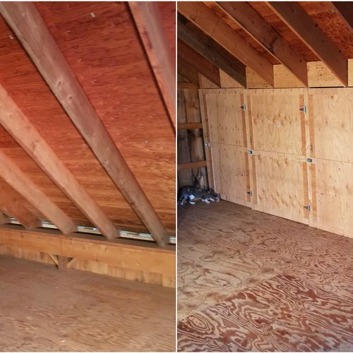 Custom closets in Barn