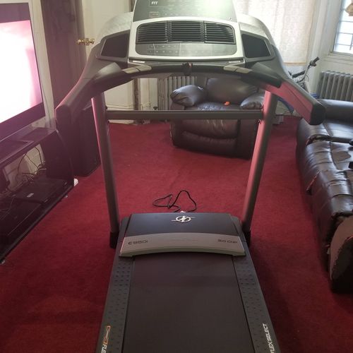 Was Happy to see Our Treadmill Assembled Highly re