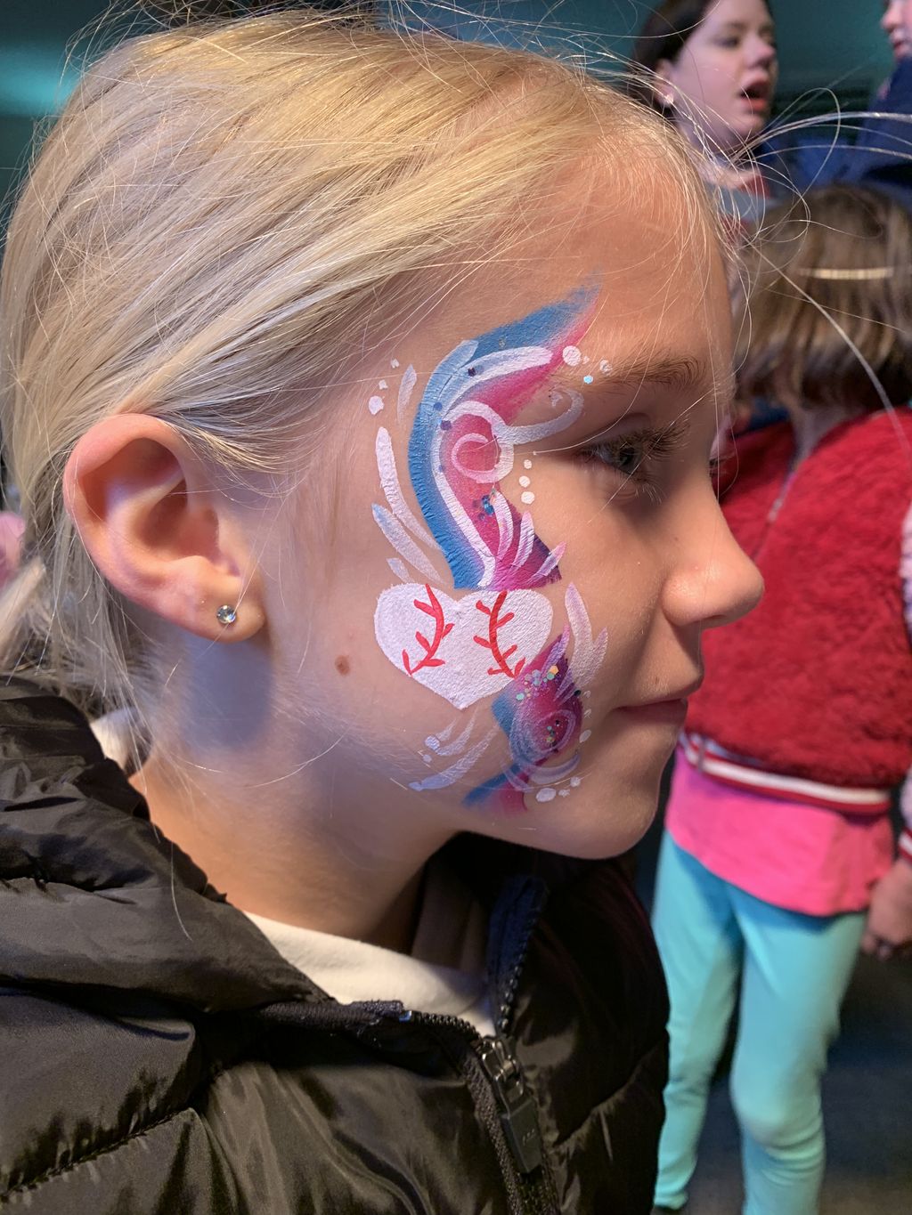 Swirly Face Painting
