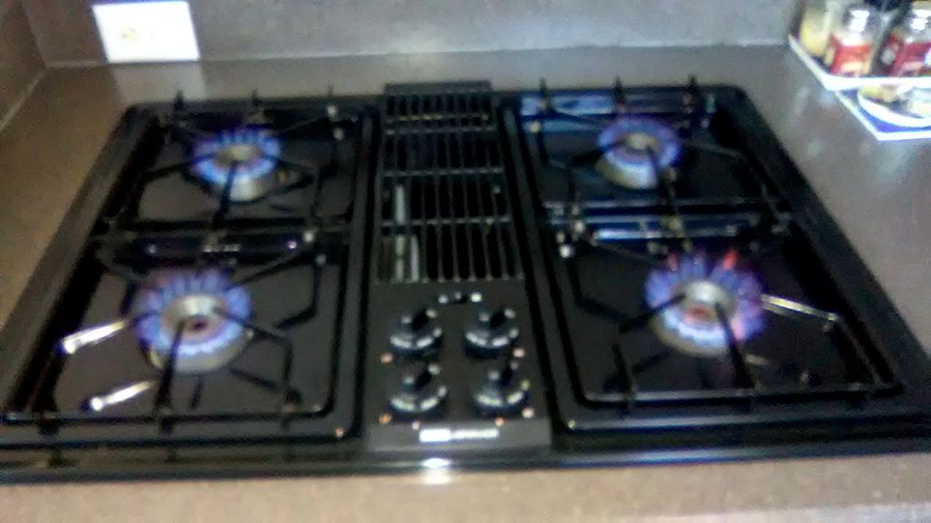 Replaced an Electric stove top with a Gas stove to