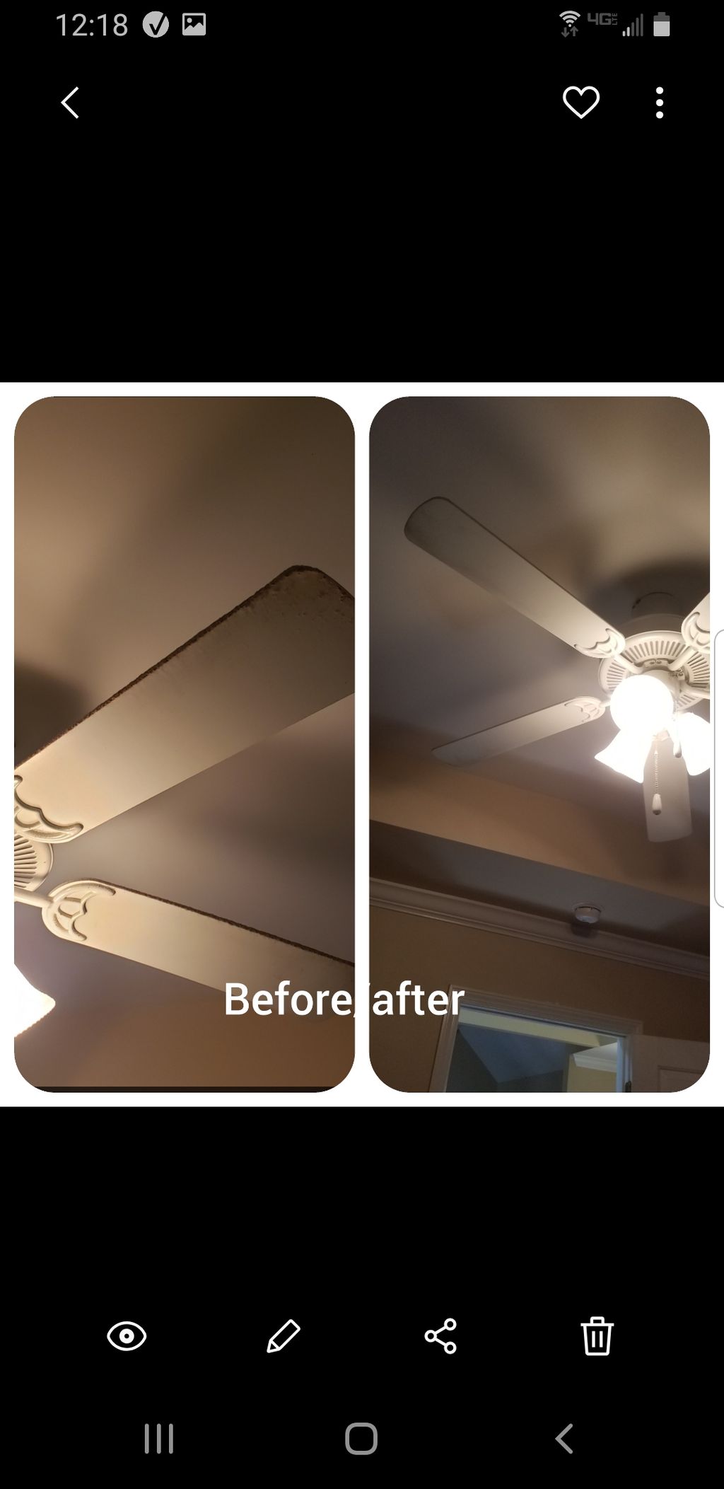 Dusty ceiling fans