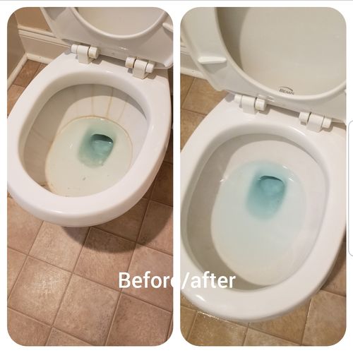 Hard water stains 