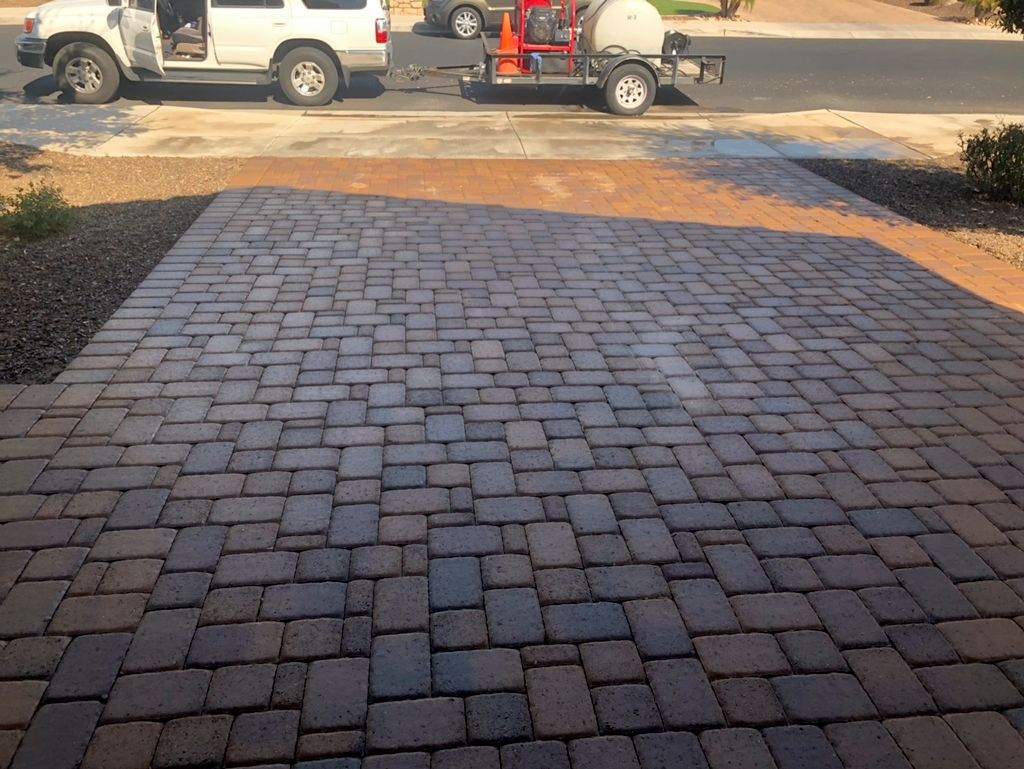 Hot water Power washed 