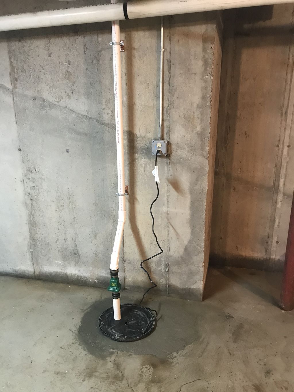 New sump pump