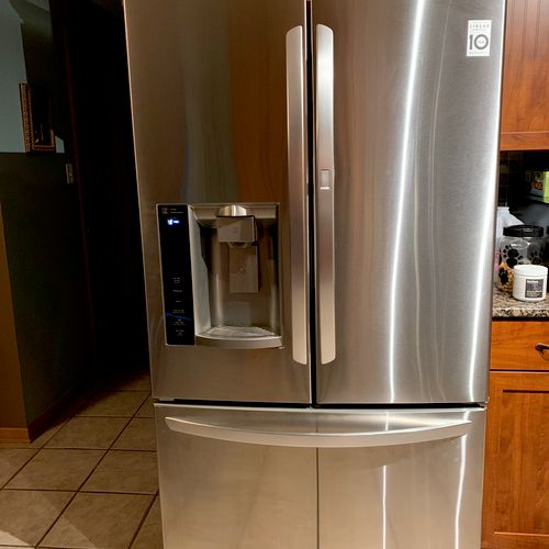 Excellent top notched service!!!!  Refrigerator wo