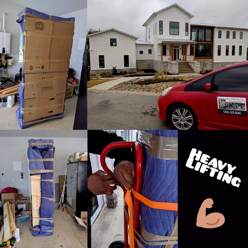moving items from downstairs to inside residence 