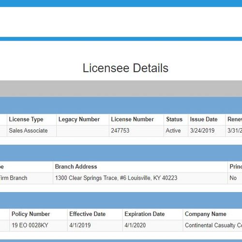 Kentucky Agent License