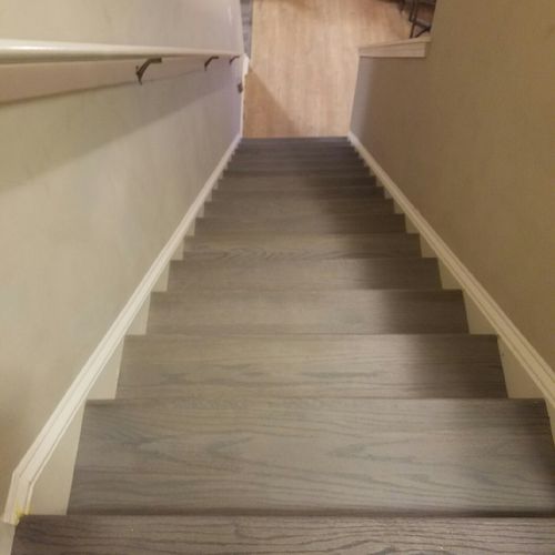 LVP stair flooring
