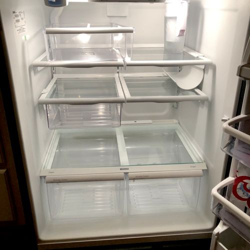Refrigerator after cleaning 