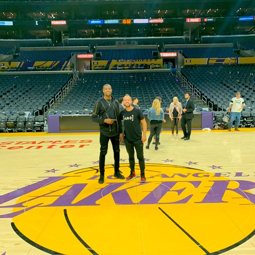 Lakers and Toyota hosted me for a skills challenge