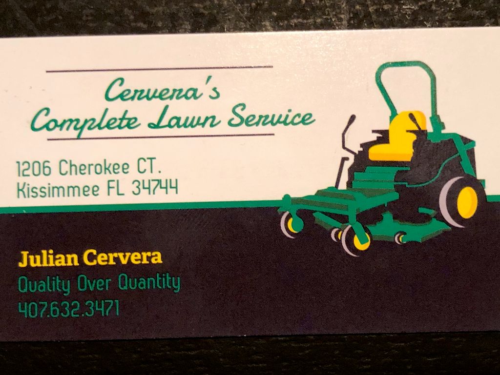 Cervera’s complete lawn service