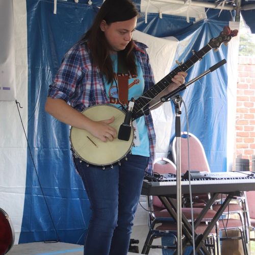 Playing at the Richmond Folk Festival