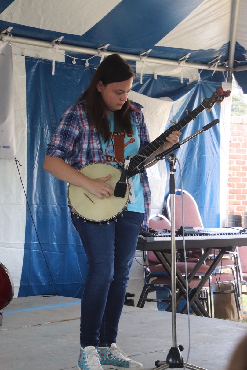 Playing at the Richmond Folk Festival