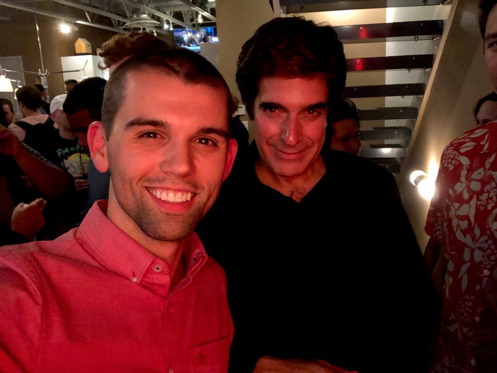 Brice with David Copperfield in Vegas
