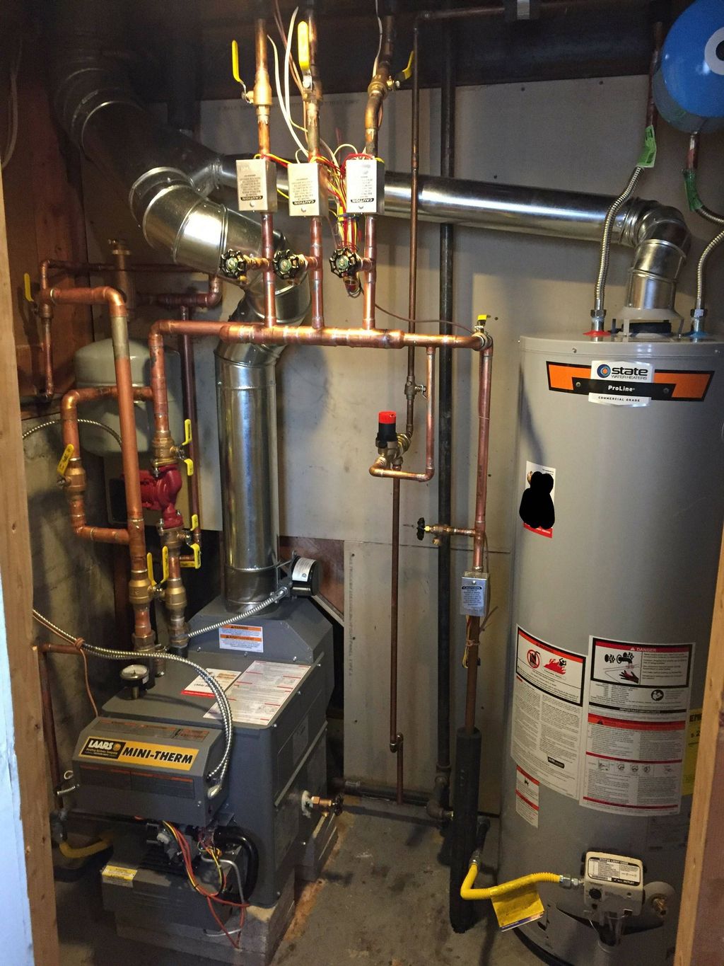 The Mighty "Mini Therm"  Boiler install 