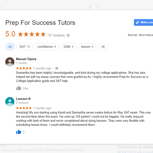 Google reviews!