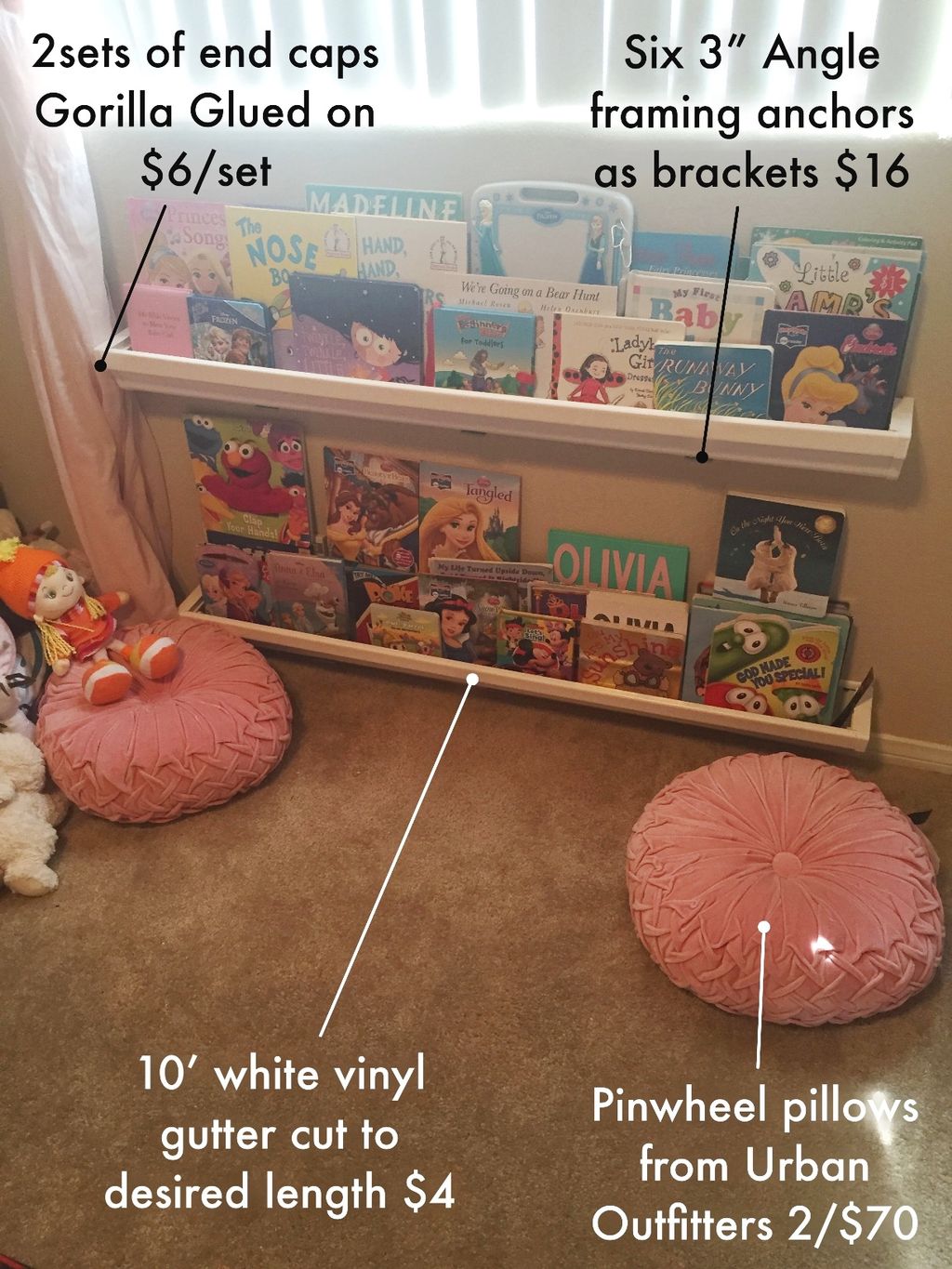 Toddler Book Ledge