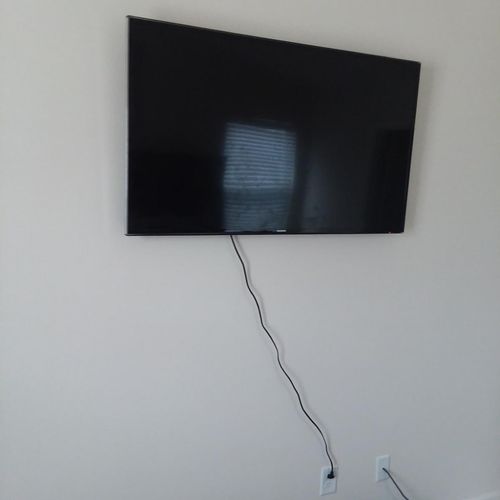 Ray did great mounting my TVs .. he actually chang
