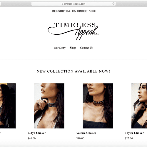 Timeless Appeal | Website Home Page