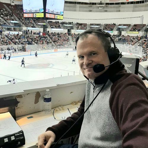 I'm the Public Address announcer for the South Carolina Stingrays minor league hockey team in Charleston, SC, and have been so since 2010.