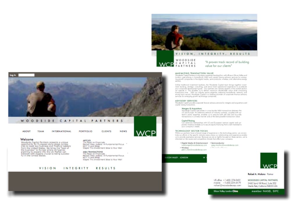 Identity, logo and collateral design for a venture