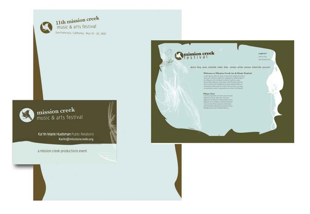 Logo and identity for a large music and art festiv
