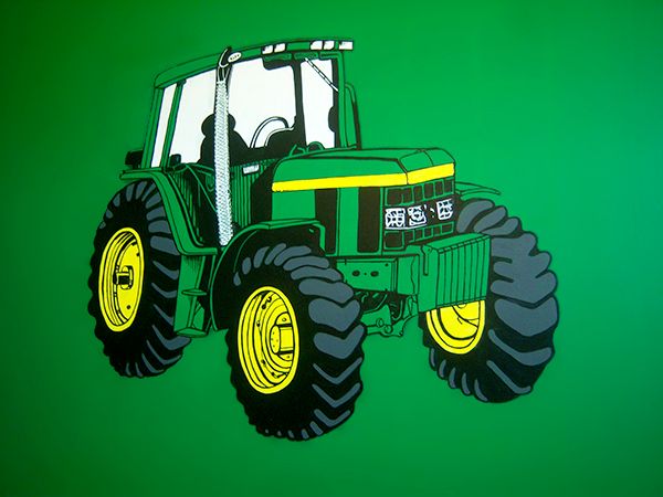 Custom mural, measures 5' x 4'