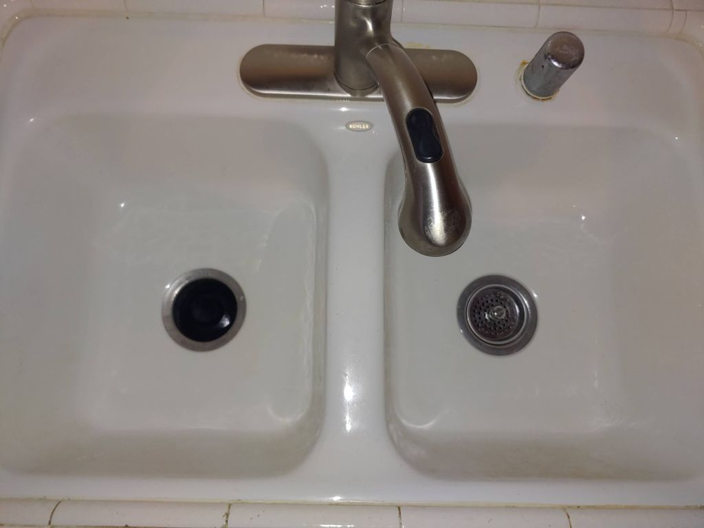 After Deep Cleaning kitchen sink