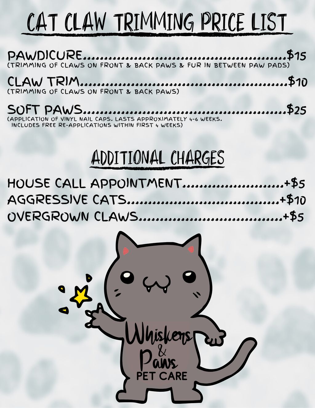 Cat Claw Trimming Prices