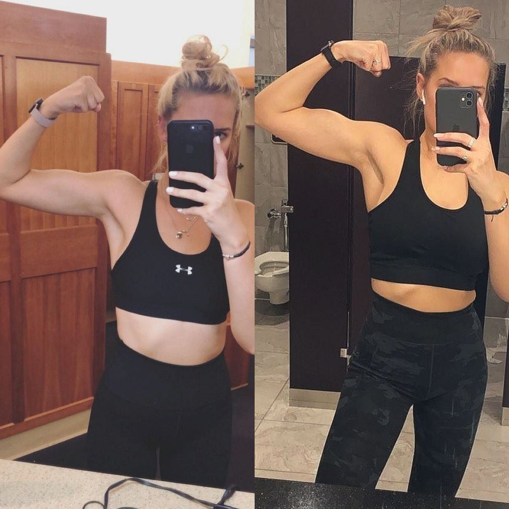 Body Building Client, this is Before and After jus