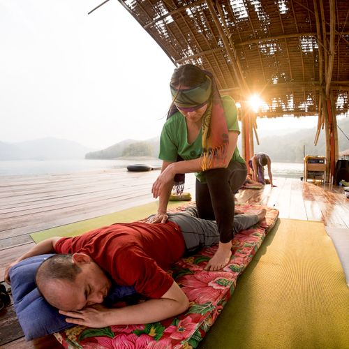Thai Land blind folded massage