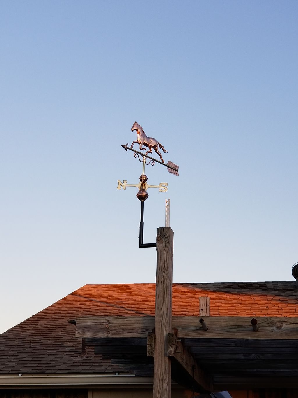 Weathervane mounted 