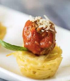 Mini Spaghetti and Meatballs