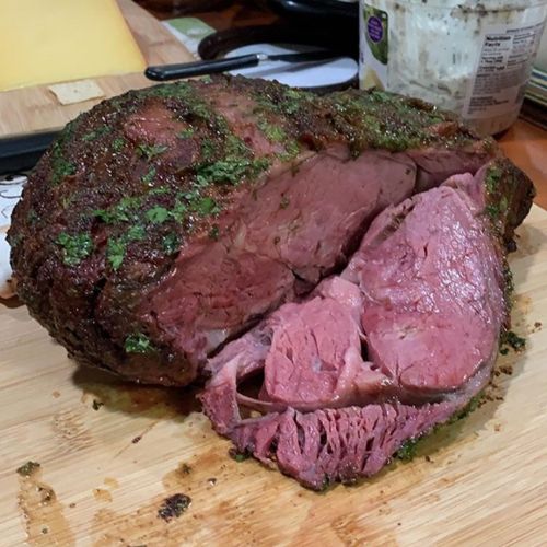 Picked up a 5.5 lb bone in rib roast for my family