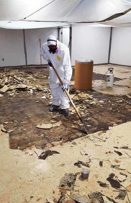 Asbestos Tile Floor and Mastic Abatement
