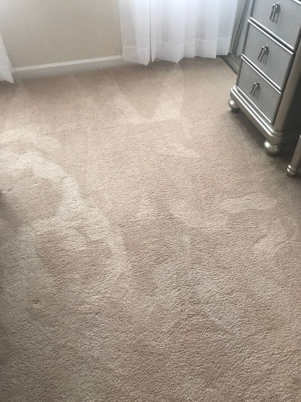 My carpet was cleaned very well. Will hire again.