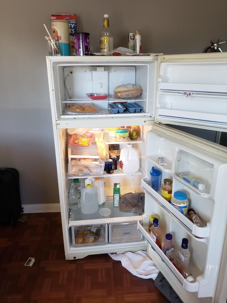 Before picture of a eviction cleaning on a rental 
