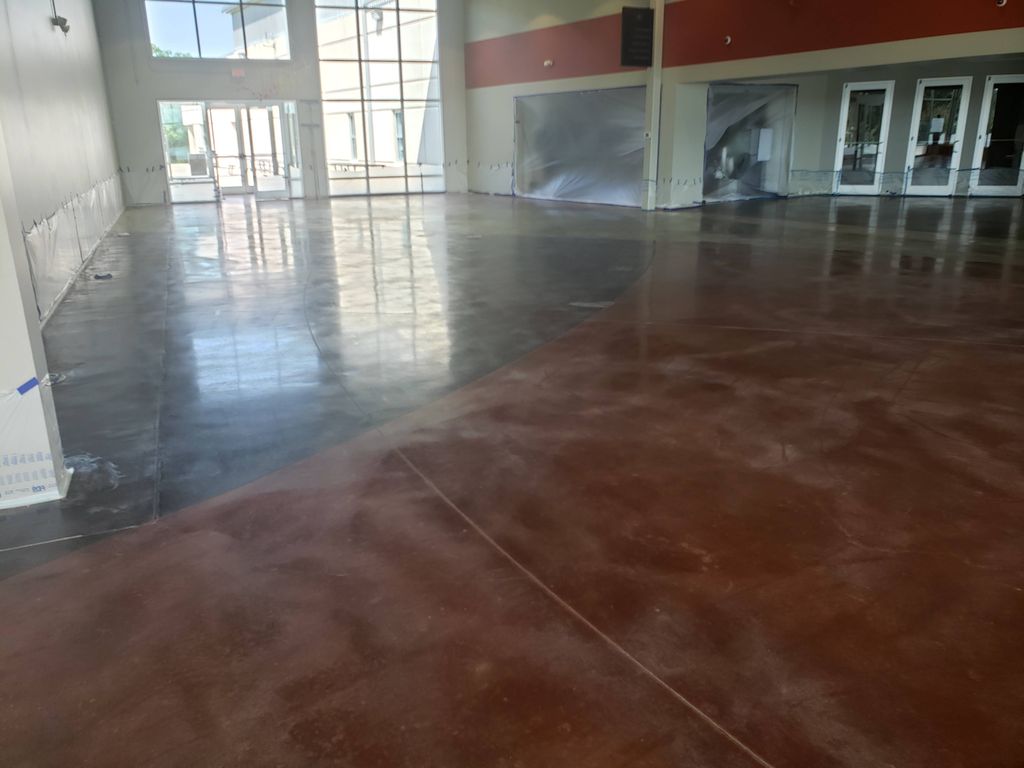 church stain before